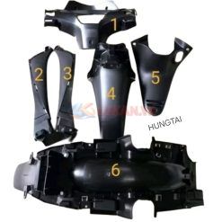 Bộ 7 nhựa nhám đen, áo xe FUTURE X 125 zin chính hãng