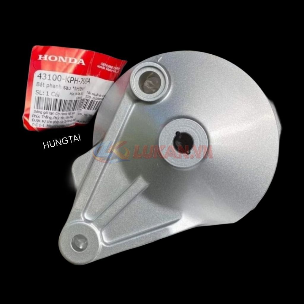 Pass má phanh đùm sau WAVE S110, RSX, FUTURE LED 125... Bạc zin 43100-KPH-700ZA - Ảnh 4