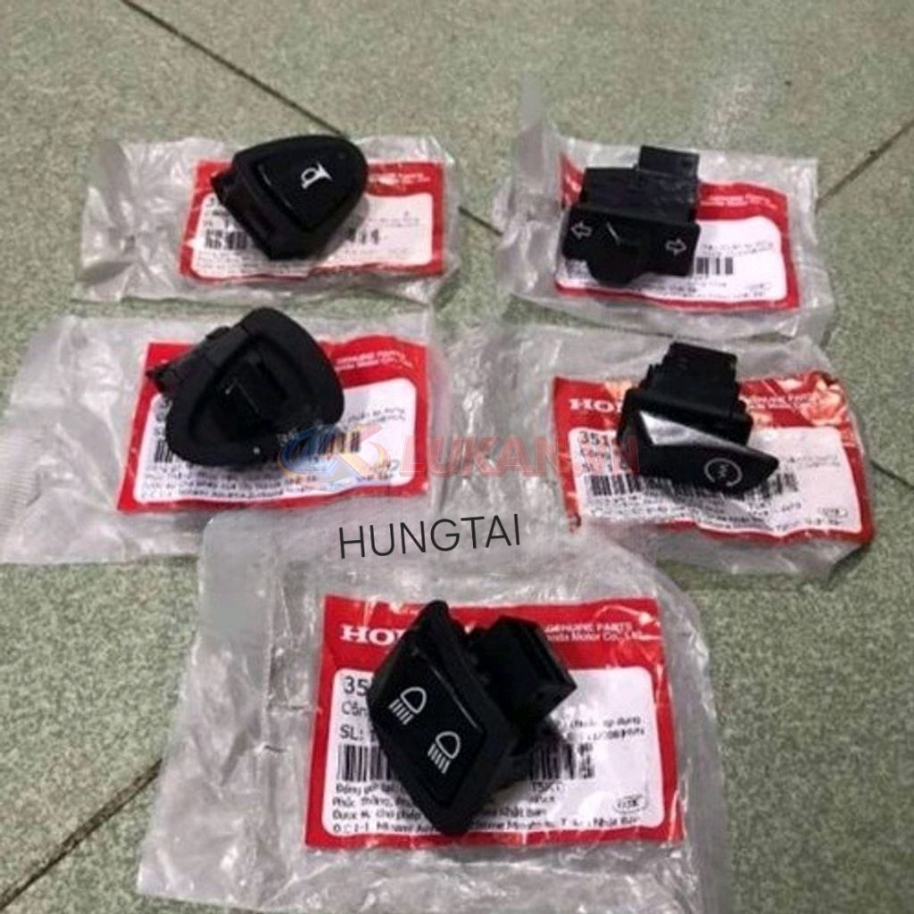 Bộ 5 nút bật, công tắc điện FUTURE MẬP, LED, WAVE 125.... zin Honda 35200-KYZ-901 - Ảnh 3