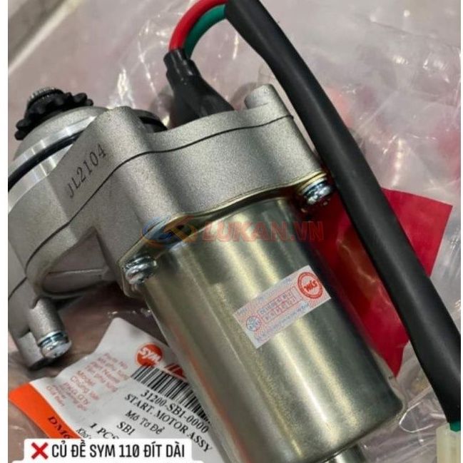 Củ motor đề khởi động SYM 110 xe DREAM, WAVE.... zin chính hãng - Ảnh 5