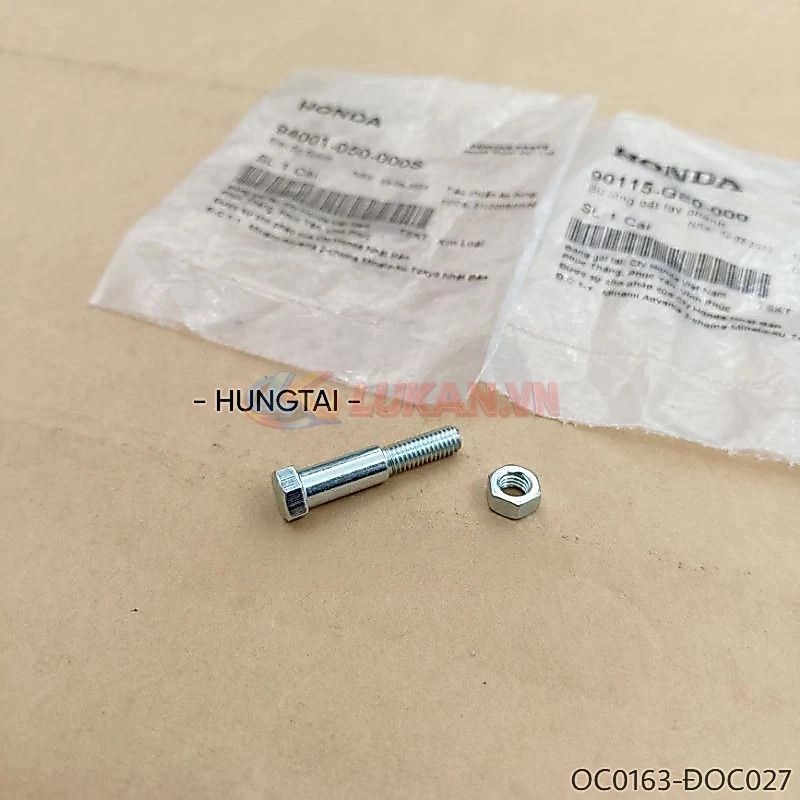 Ốc bu lông bắt tay thắng, phanh xe DREAM... zin Honda 90115-GE0-000, 94001-050-000S - Ảnh 4