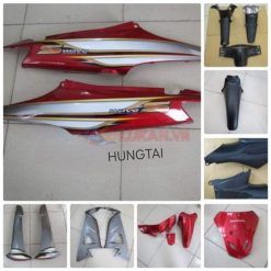 Bộ nhựa dàn áo, vỏ xe WAVE S100 màu Đỏ tem chỉ vàng zin Honda