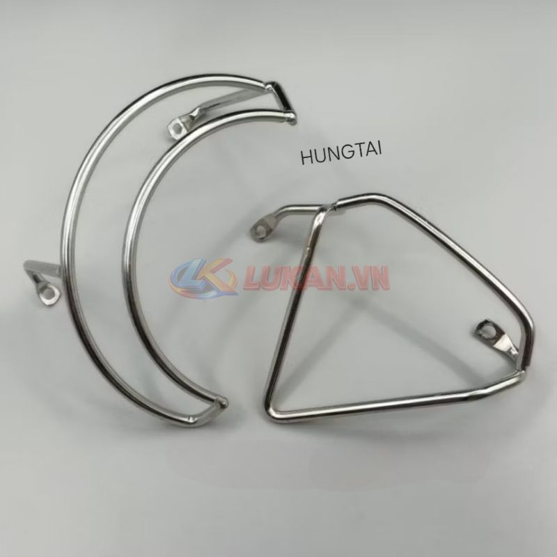 Cặp khung bảo vệ lốc máy inox WAVE S110, RSX, BLADE, A110.... mẫu đẹp - Ảnh 2