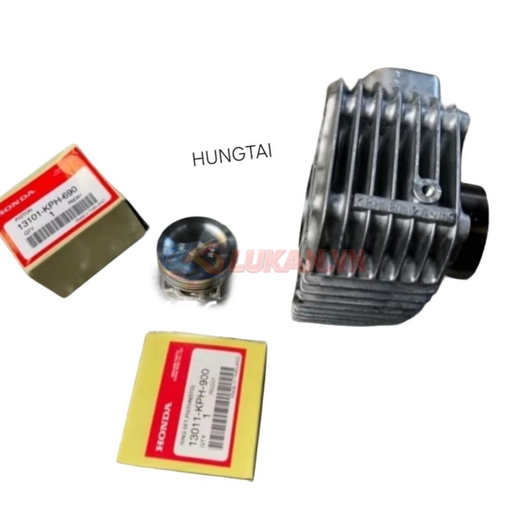 Bộ lòng, nòng hơi xilanh xe FUTURE 2, WAVE 125 luôn piston bạc zin Honda - Ảnh 2
