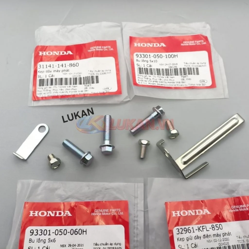 Bộ ốc bắt cuộn lửa, lốc điện đề DREAM, WAVE ,FUTURE, CUB... zin - Ảnh 2