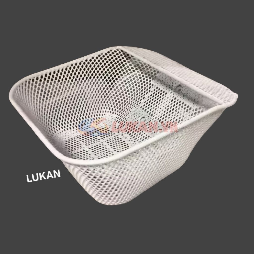 Rổ giỏ trước đựng đồ xe WAVE Thái, ALPHA, ZX.... màu trắng - Ảnh 2