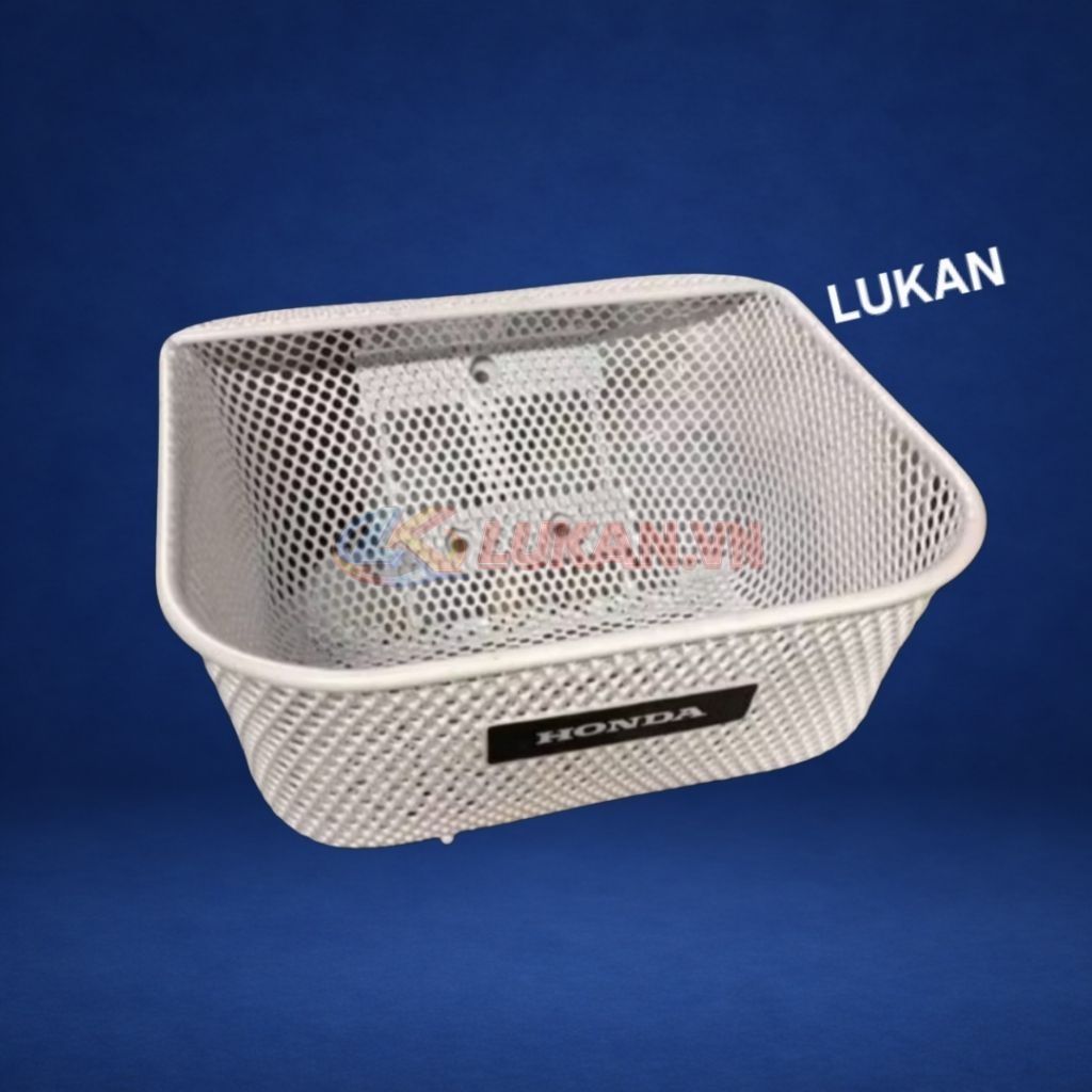 Rổ giỏ trước đựng đồ xe WAVE Thái, ALPHA, ZX.... màu trắng