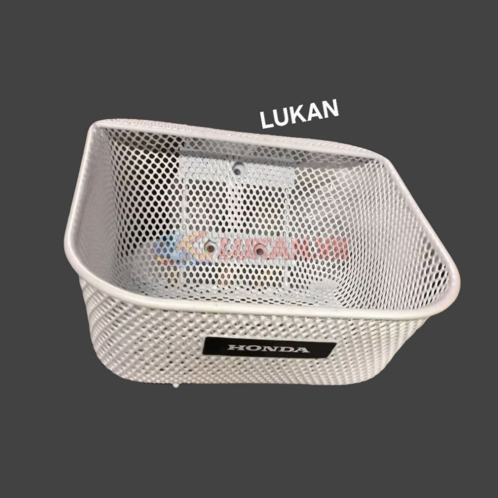 Rổ giỏ trước đựng đồ xe WAVE Thái, ALPHA, ZX.... màu trắng - Ảnh 3