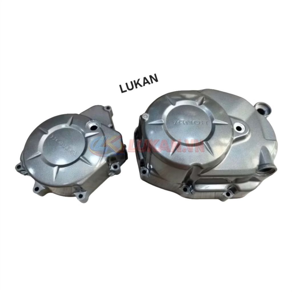 Nắp đậy lốc máy phải, nồi côn xe WAVE S110, RSX, ALPHA 110... Xám zin - Ảnh 2