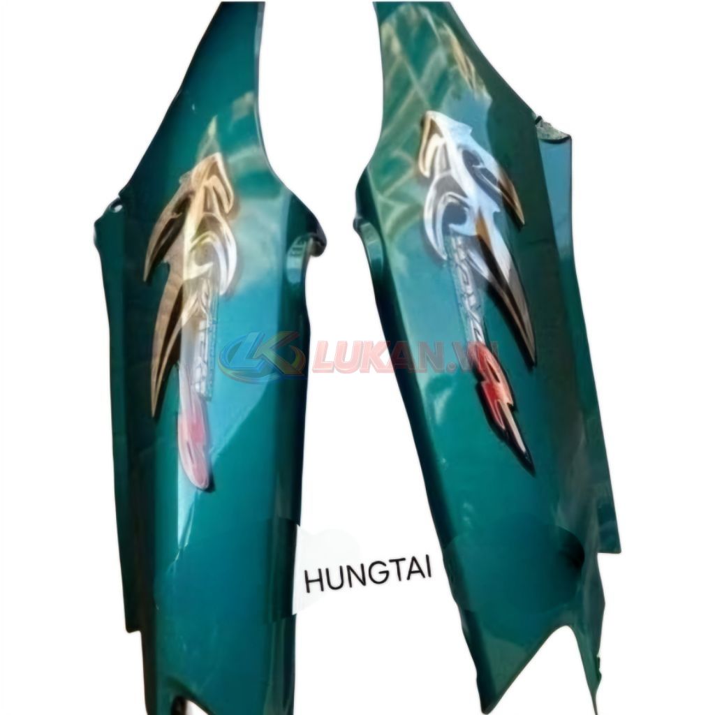Bộ nhựa dàn áo, võ xe WAVE A, ALPHA 100 mỏ neo, Xanh xương cá zin Honda - Ảnh 5