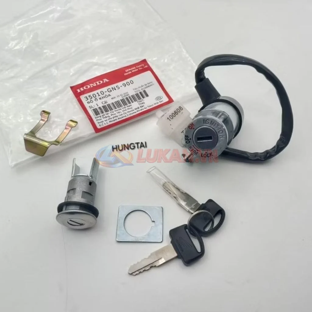Bộ ổ khóa, công tắc điện xe Super DREAM zin chính hãng 35010-GN5-900 - Ảnh 4