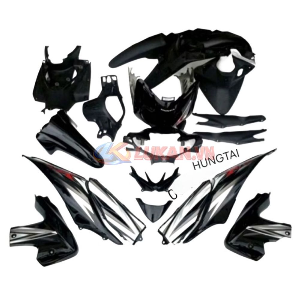 Bộ nhựa dàn áo, vỏ xe WAVE RSX 2010.... màu Đen zin Honda - Ảnh 3