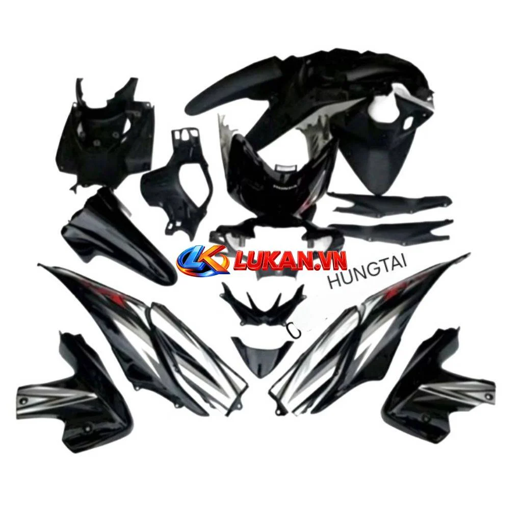 Bộ nhựa dàn áo, vỏ xe WAVE RSX 2010.... màu Đen zin Honda