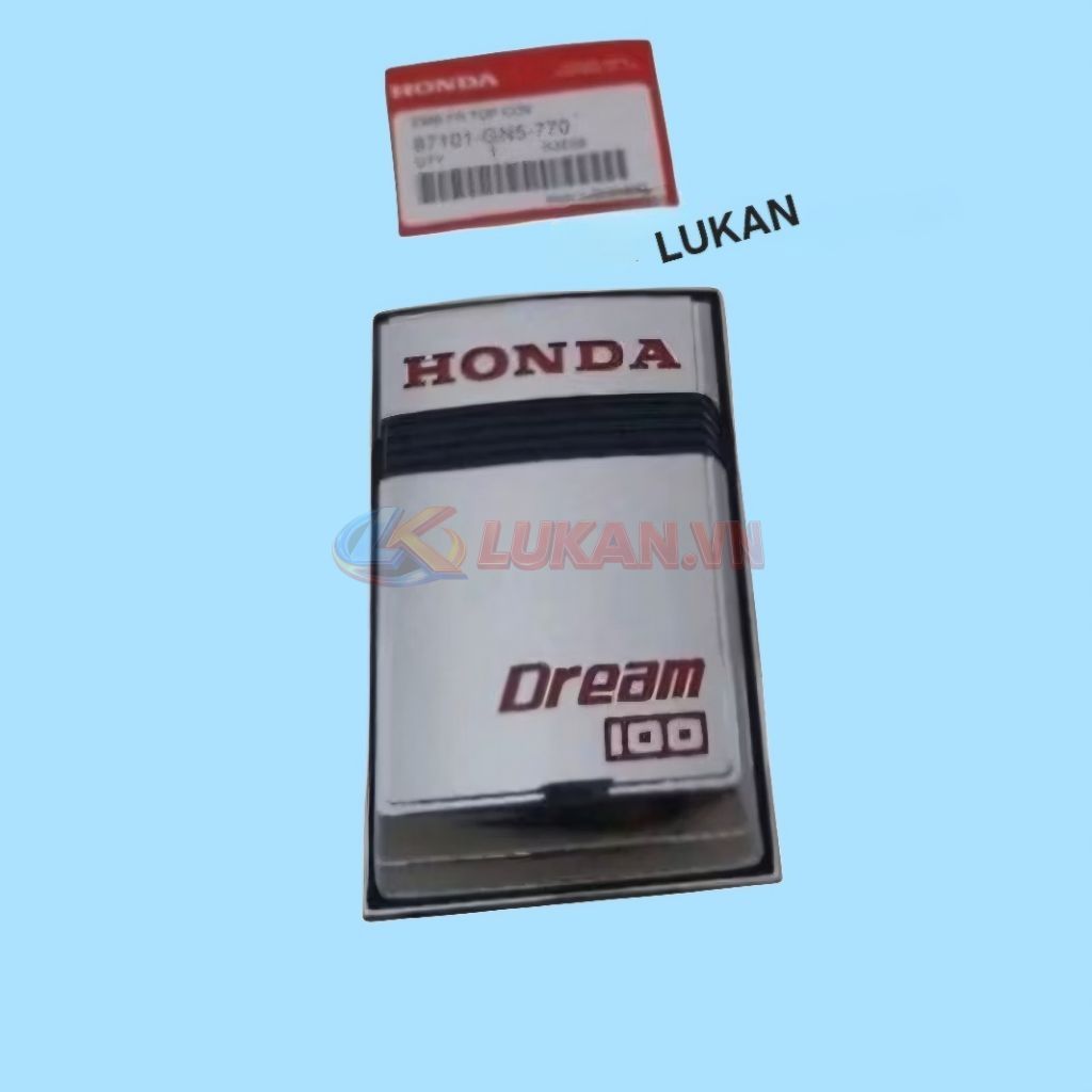 Mặt nạ con xi trước xe DREAM Thái chữ đỏ zin chính hãng 87101-GN5-770 - Ảnh 4