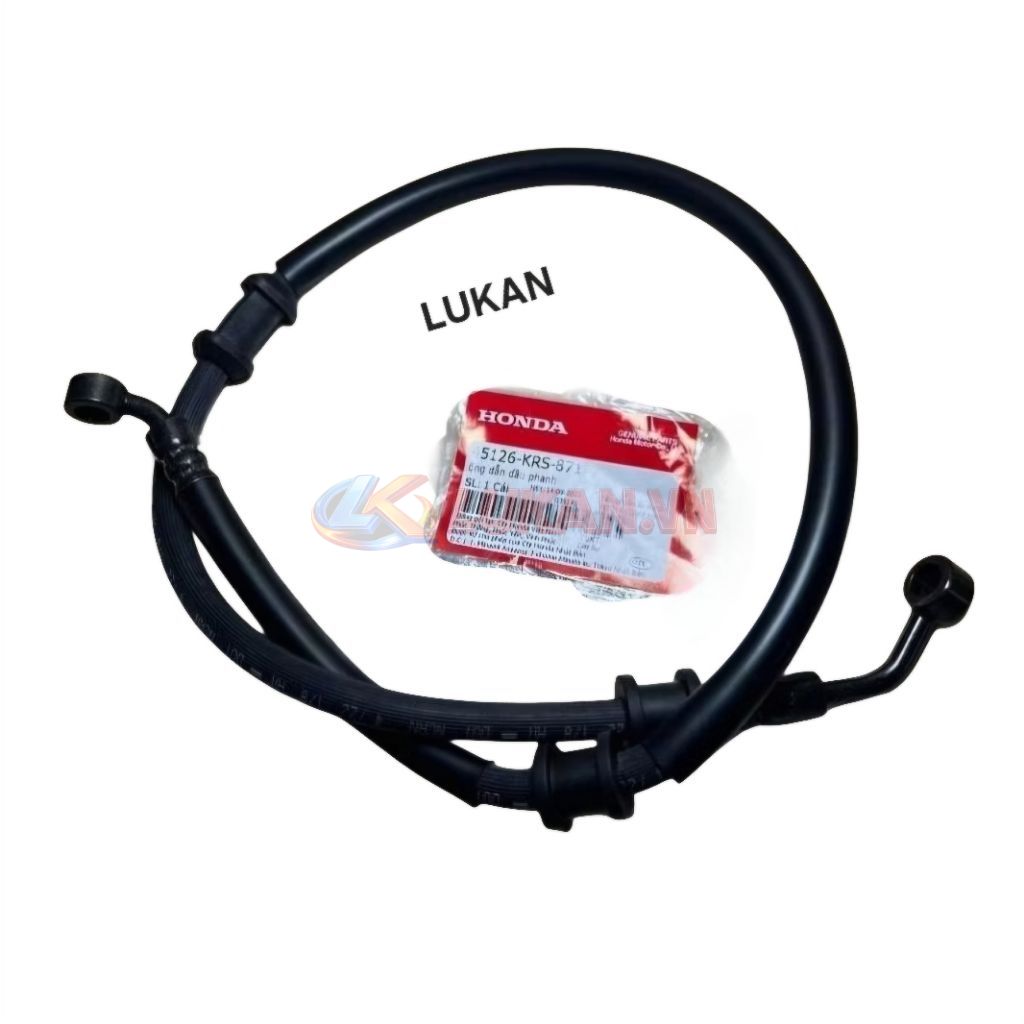 Ống dẫn dây dầu thắng, phanh đĩa xe WAVE ZX zin chính hãng 45126-KRS-871 - Ảnh 3