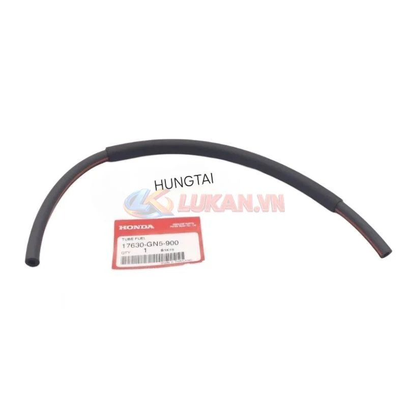 Ống dây dẫn xăng xe DREAM, WAVE.... đen sọc đỏ zin Honda 17630-GN5-900