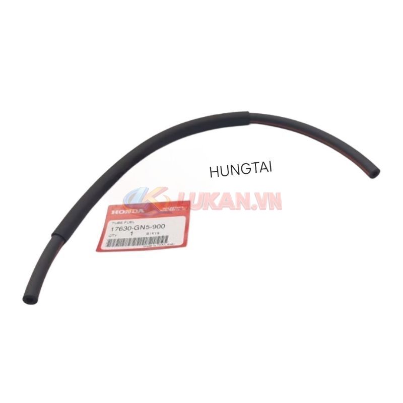 Ống dây dẫn xăng xe DREAM, WAVE.... đen sọc đỏ zin Honda 17630-GN5-900 - Ảnh 3