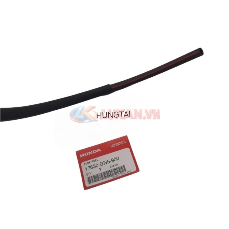 Ống dây dẫn xăng xe DREAM, WAVE.... đen sọc đỏ zin Honda 17630-GN5-900 - Ảnh 4
