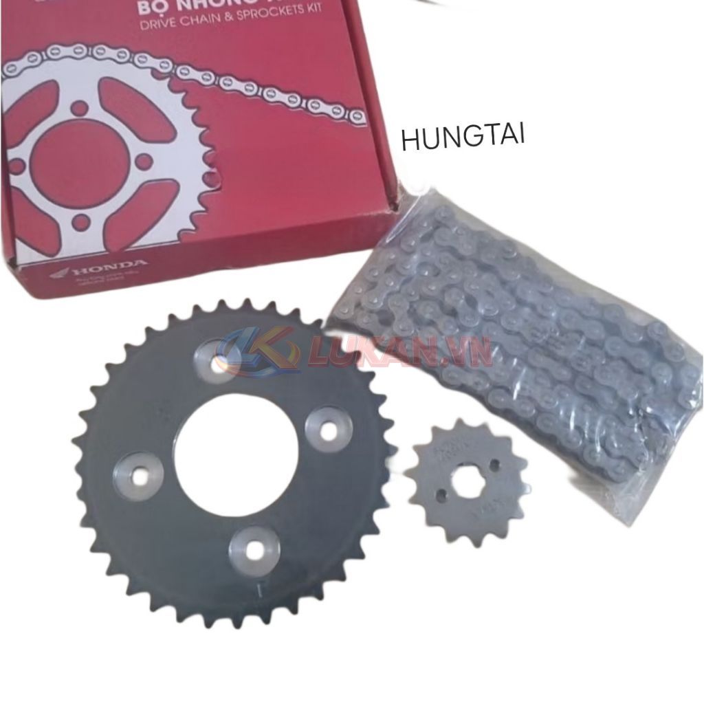 Bộ nhông sên dĩa, xích tải WAVE S110, RSX, BLADE, A110... zin Honda H0640-KTL-640 - Ảnh 2