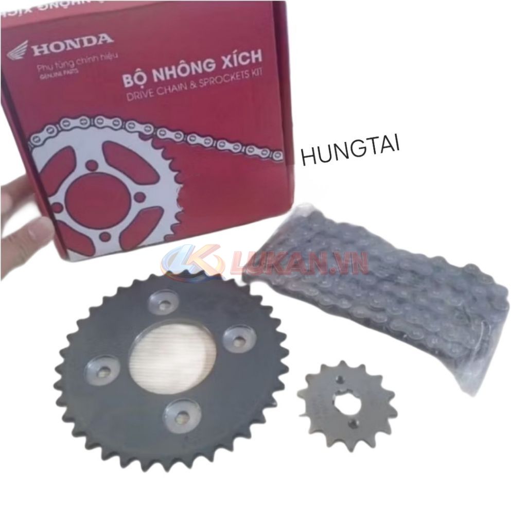 Bộ nhông sên dĩa, xích tải WAVE S110, RSX, BLADE, A110... zin Honda H0640-KTL-640 - Ảnh 3