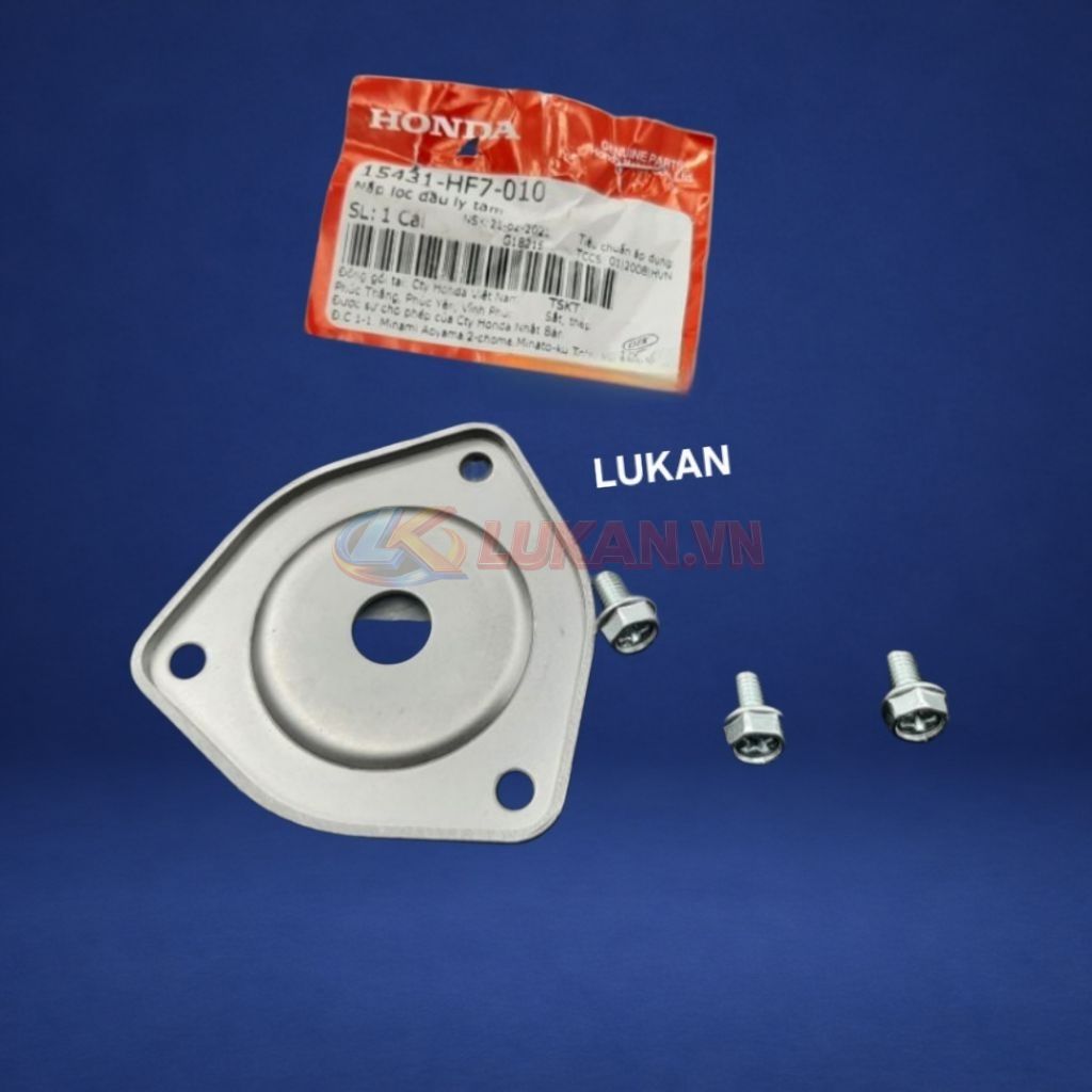 Nắp lọc dầu ly tâm, nồi chuông 3 càng DREAM, WAVE, FUTURE 1... zin luôn ốc 15431-HF7-010