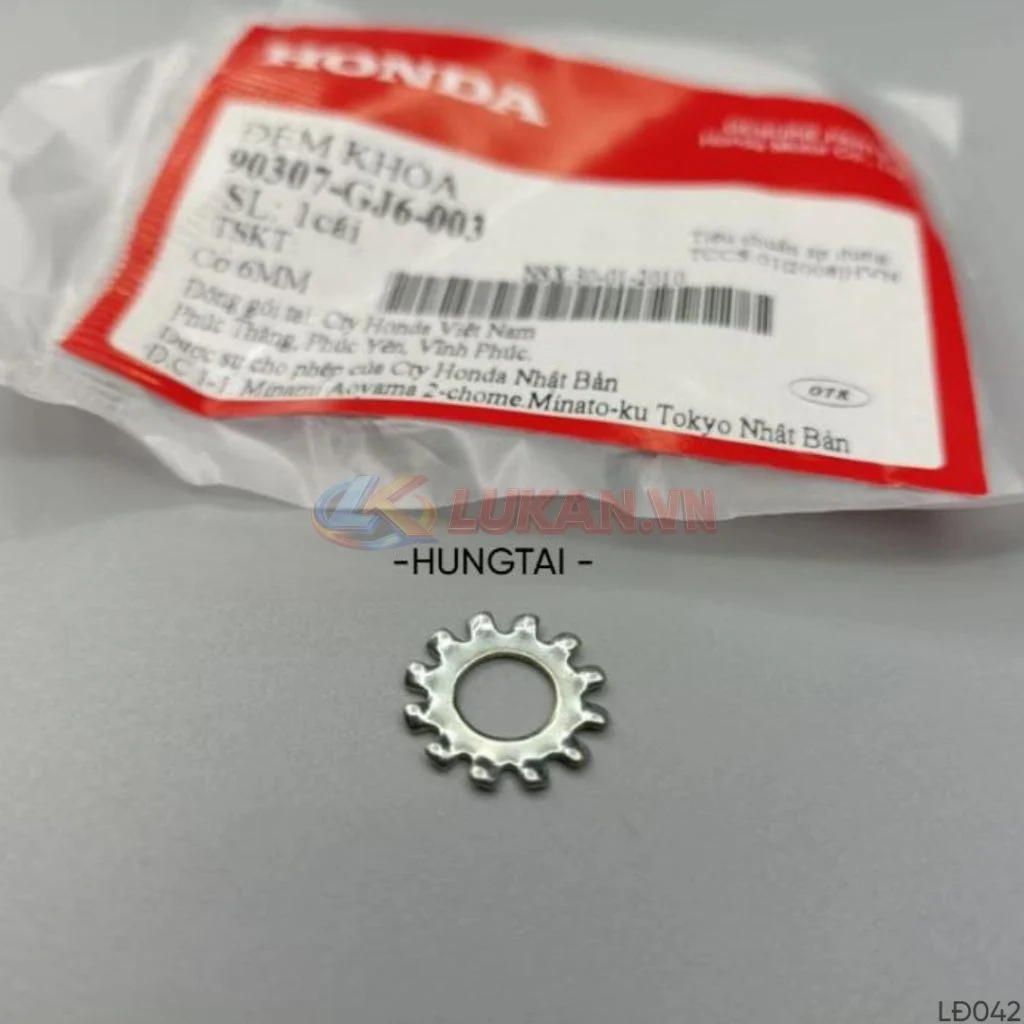 Đệm khóa chỉnh đèn pha, chóa đèn xe máy Honda 90307-GJ6-003 - Ảnh 2
