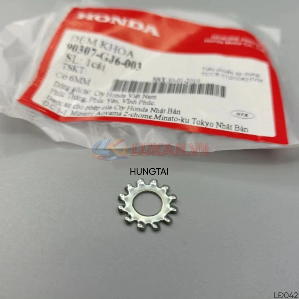 Đệm khóa chỉnh đèn pha, chóa đèn xe máy Honda 90307-GJ6-003