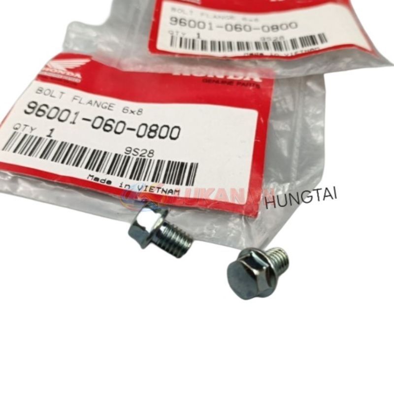 1 Ốc bắt tấm bảo vệ che pô, ống xả FUTURE 1 đời đầu zin 6x10 96001-060-0800 - Ảnh 3