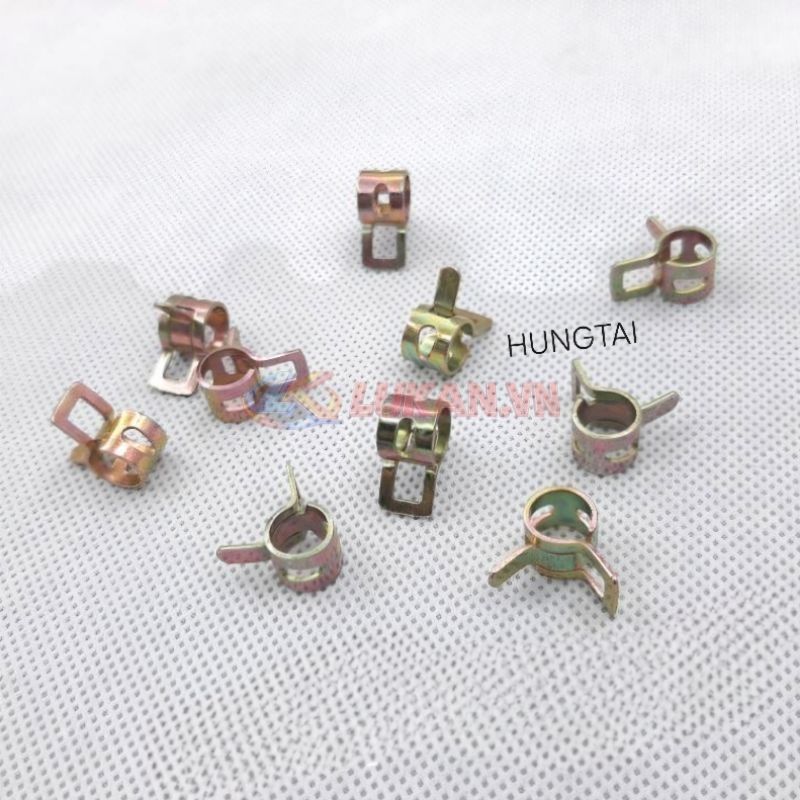 2 kẹp ống thông hơi, pô e lọc gió xe DREAM, WAVE, FUTURE ... 6mm - Ảnh 4
