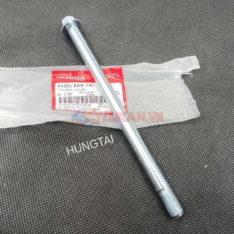 Trục cốt đùm bánh trước xe Super DREAM, WAVE ALPHA... zin Honda 44301-KAN-T40 - Ảnh 4