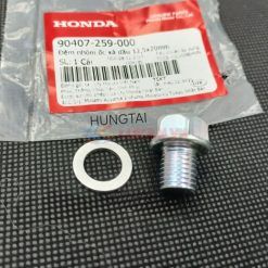Ốc bu lông xã dầu, nhớt DREAM, WAVE, FUTURE, WINNER, CUB...  12mm zin Honda 90407-259-000, 92800-12000