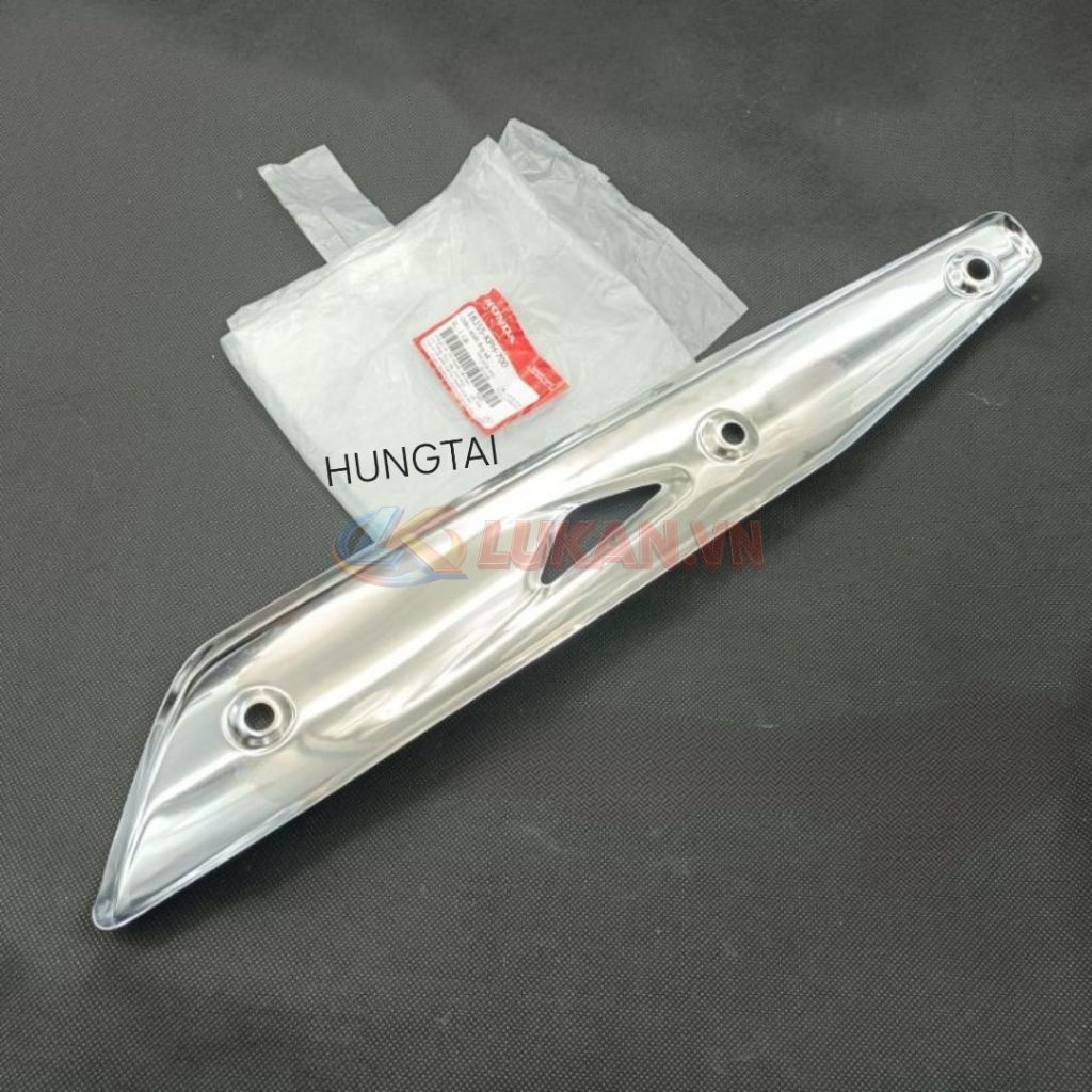 Ốp vĩ inox che thân pô, ống xã FUTURE NEO, X 125 zin chính hãng 18355-KPH-700 - Ảnh 2
