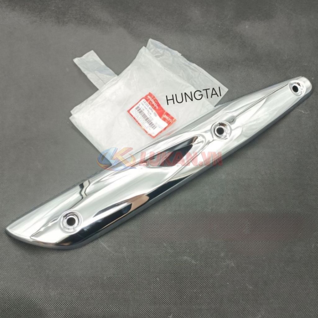 Ốp vĩ inox che thân pô, ống xã FUTURE NEO, X 125 zin chính hãng 18355-KPH-700