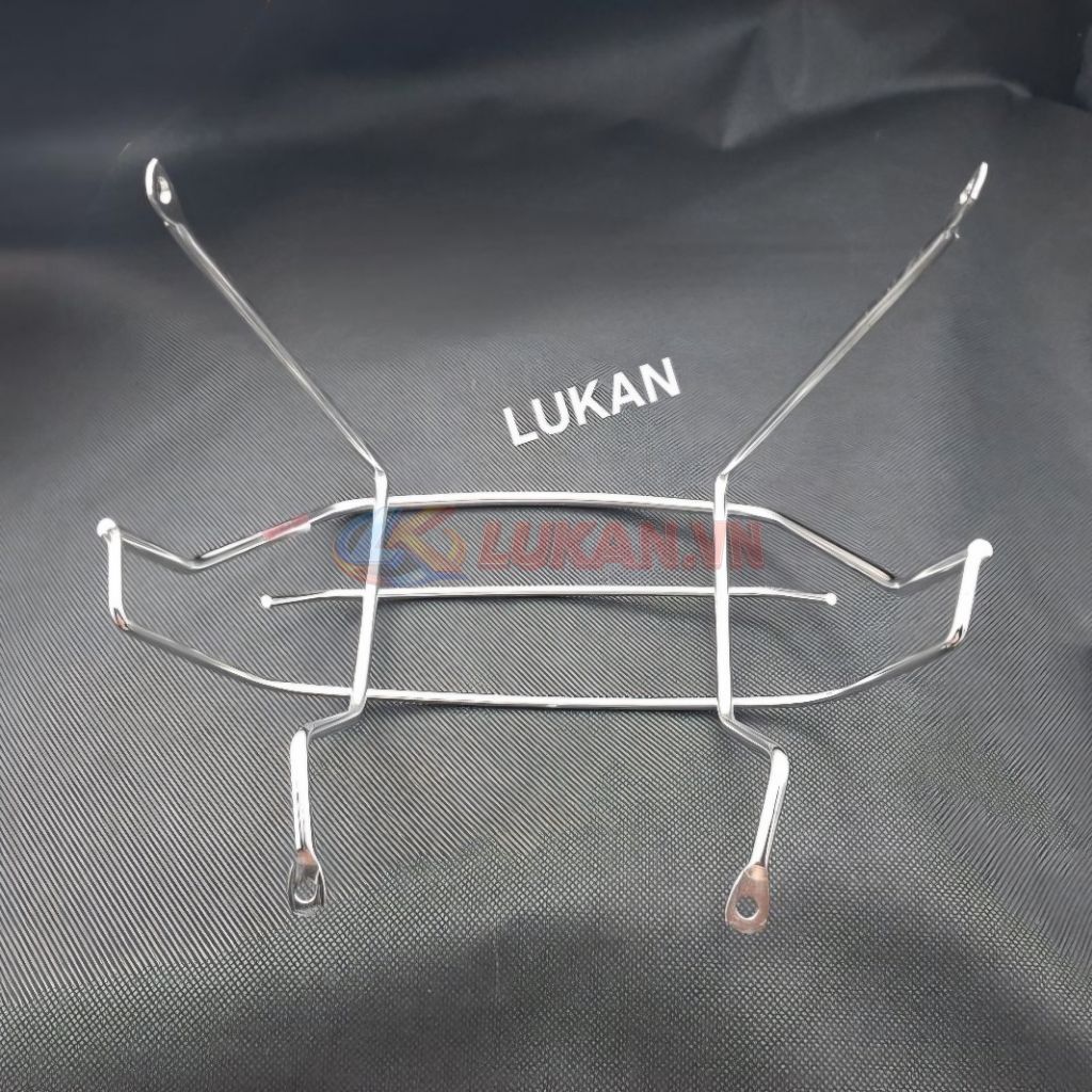 Khung bảo vệ đuôi đèn hậu, lái stop xe DREAM inox - Ảnh 2
