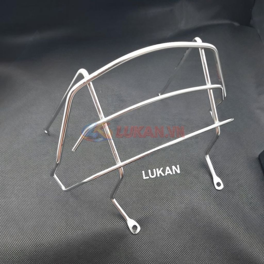 Khung bảo vệ đuôi đèn hậu, lái stop xe DREAM inox - Ảnh 8