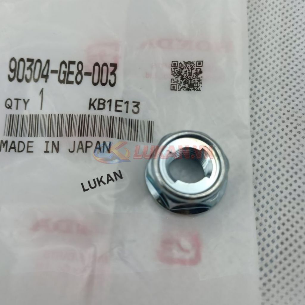 Ốc tán bắt trục cốt gắp, gấp càng xe DREAM Thái zin Honda xịn 90304-GE8-003 - Ảnh 2
