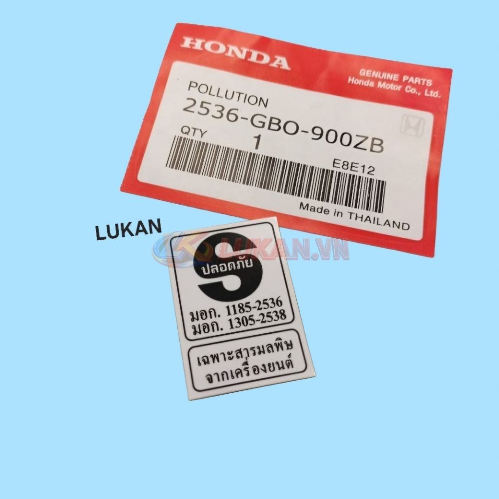Tem thông số chữ S dán sườn xe DREAM zin Honda thái - Ảnh 3