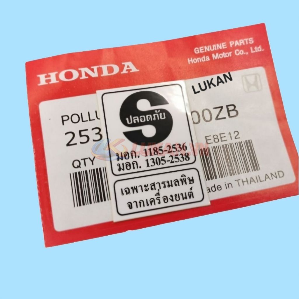 Tem thông số chữ S dán sườn xe DREAM zin Honda thái - Ảnh 4