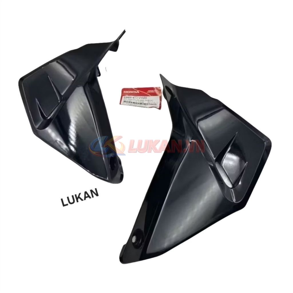 Cặp ốp nhựa thông gió, bững yếm FUTURE LED, WAVE 125.... Đen bóng zin