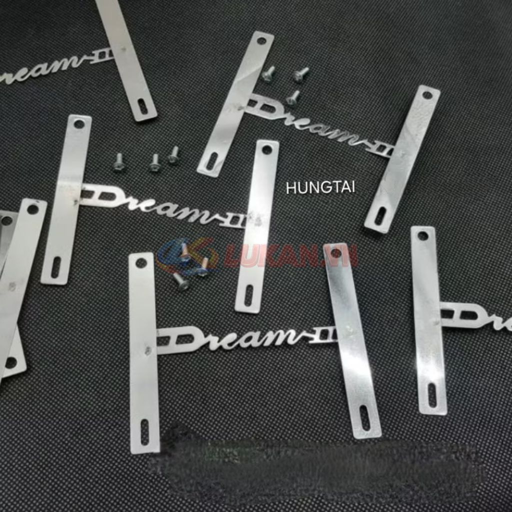 Chữ Dream inox bọc cao su, cảng tay xách xe DREAM kèm ốc - Ảnh 3