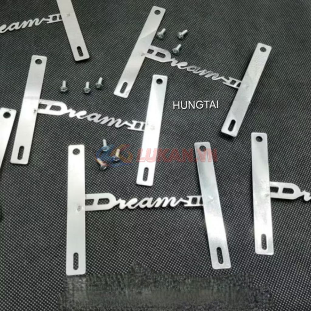 Chữ Dream inox bọc cao su, cảng tay xách xe DREAM kèm ốc - Ảnh 5