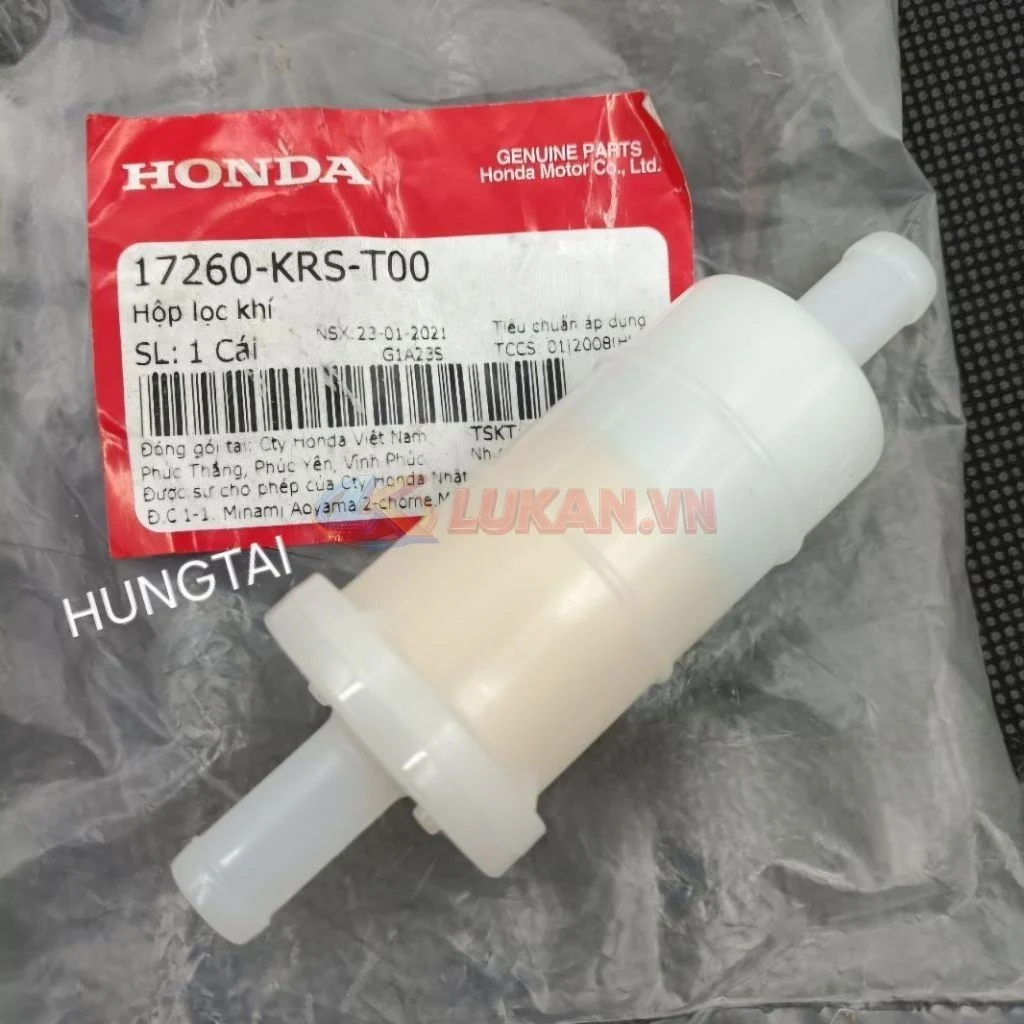 Ống lọc khí xá xị, lọc gió bao tử xe WAVE, FUTURE... zin 17260-KRS-T00 - Ảnh 3