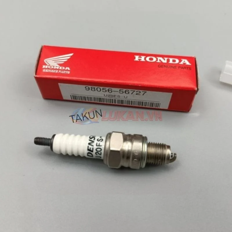 Bugi đánh lửa điện xe DREAM, WAVE, FUTURE... U20FSU đỏ zin Honda - Ảnh 2