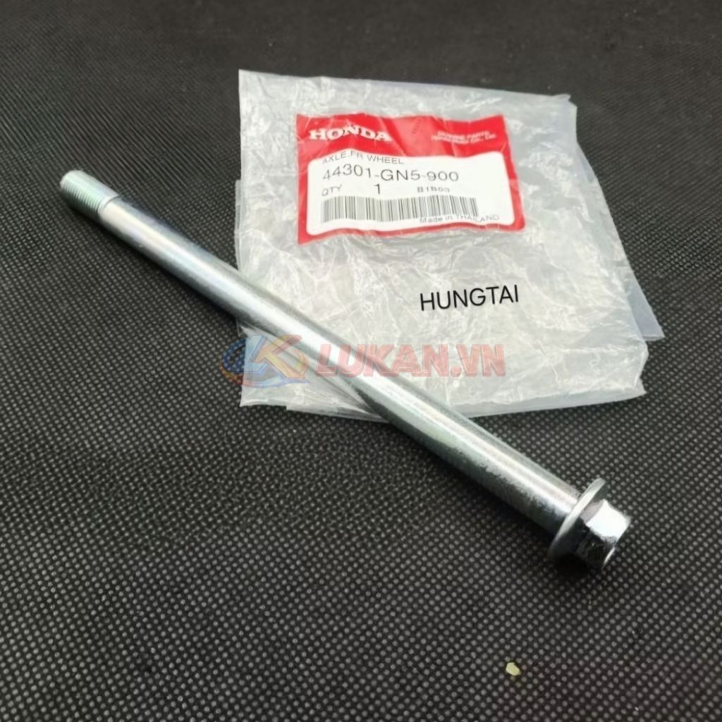 Trục cốt bánh đùm trước xe DREAM Thái zin chính hãng Honda 44301-GN5-900 - Ảnh 2