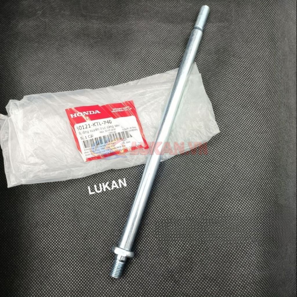 Trục cốt càng gắp, gấp bánh sau WAVE A, RS, S100, RSX...... zin 90121-KTL-740 - Ảnh 3