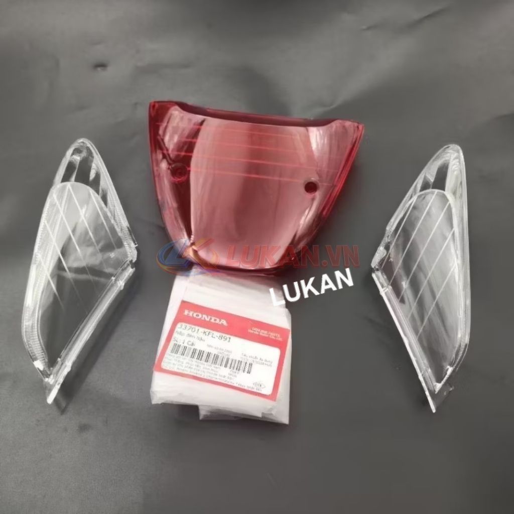 Bộ nắp chụp lái, võ đèn hậu, xi nhan trắng FUTURE 1 đời đầu zin 33703-KFL-891, 33701-KFL-891, 33753-KFL-891 - Ảnh 4