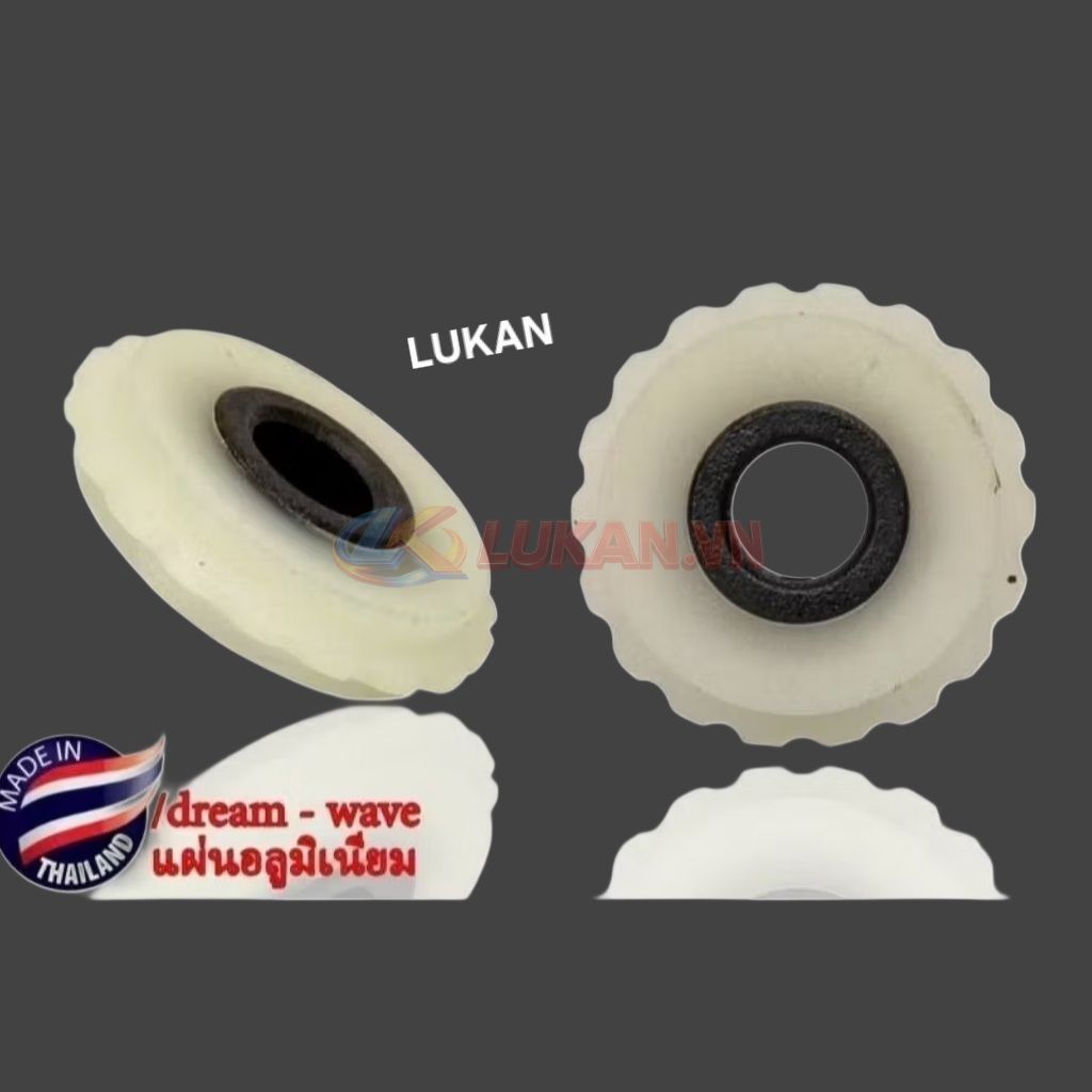 Bánh răng nhựa tăng sên, xích cam DREAM, WAVE, FUTURE... chống bể