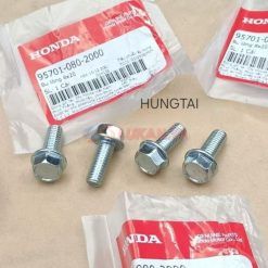 Bộ 4 ốc bắt gác chân máy giữa DREAM, WAVE, FUTURE... zin Honda 8x20 95701-080-2000