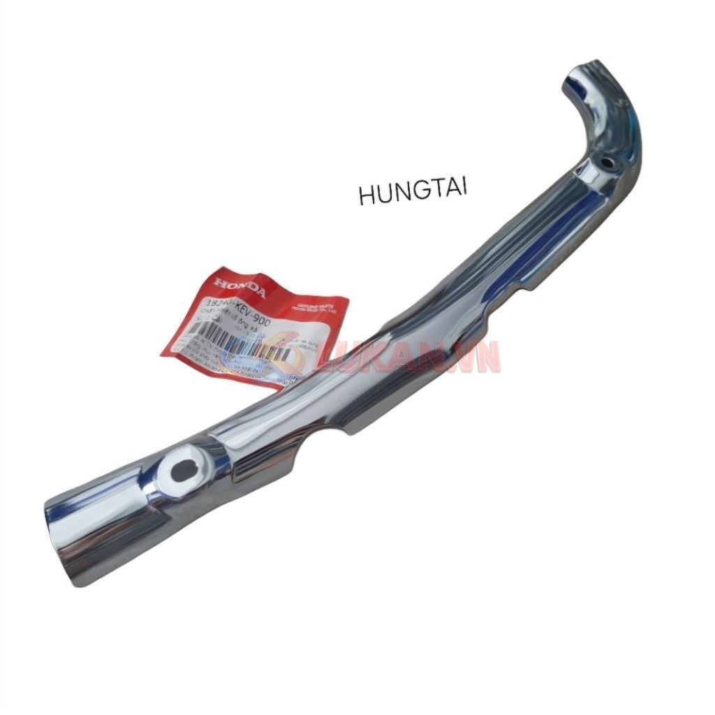 Ốp vĩ che cổ pô, ống xã xe WAVE ALPHA đời đầu zin 18240-KEV-900 - Ảnh 2