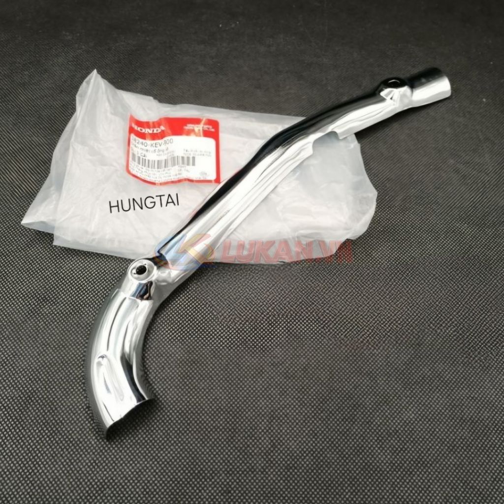 Ốp vĩ che cổ pô, ống xã xe WAVE ALPHA đời đầu zin 18240-KEV-900 - Ảnh 3